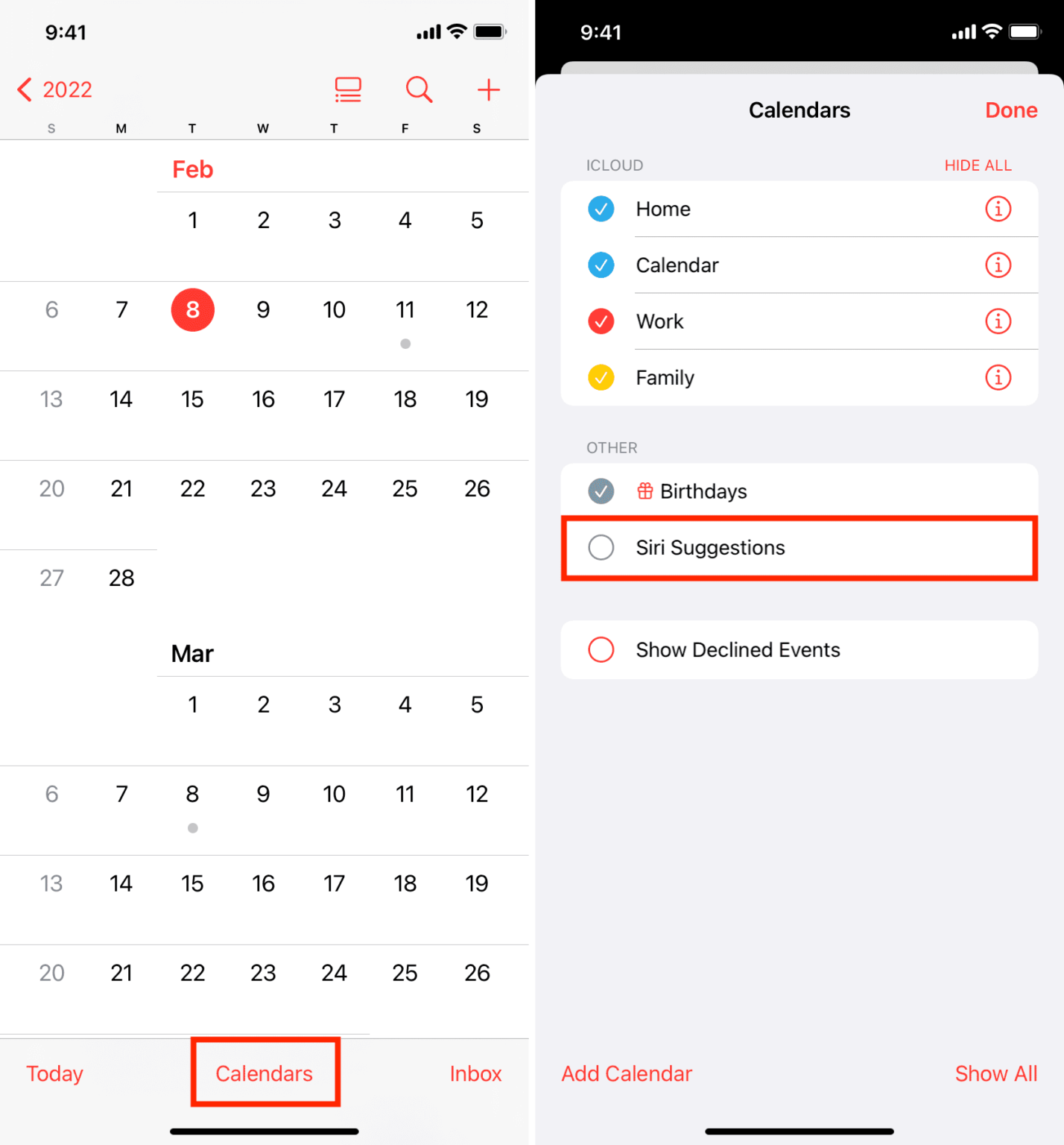 如何在iOS和Mac上禁用日历中的建议事件-多听号