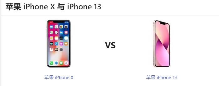 苹果iPhone 13和iPhone X对比那个更好