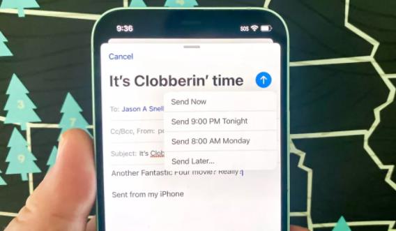 怎么在苹果iPhone上安排定时邮件发送