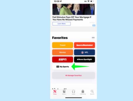 怎么在iOS 16新闻应用程序上设置My Sports