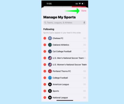 怎么在iOS 16新闻应用程序上设置My Sports