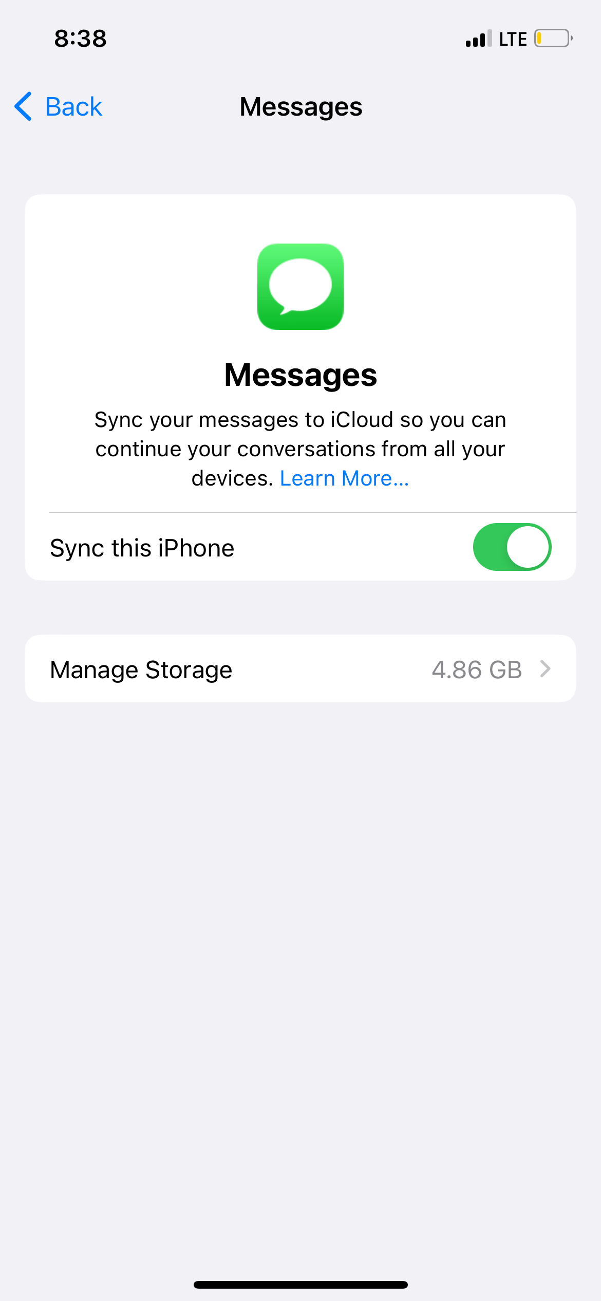 iCloud 信息设置