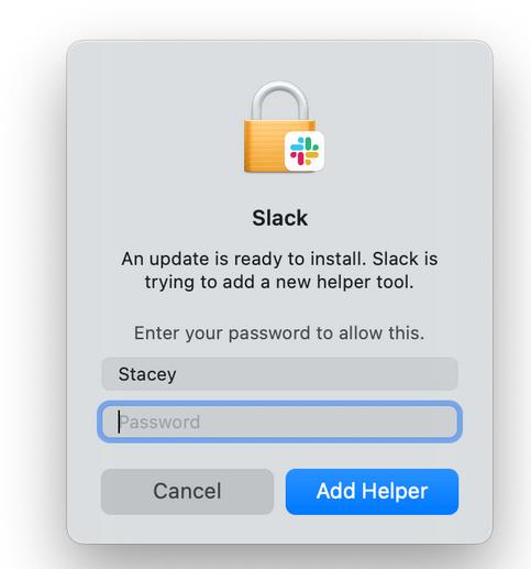 Mac怎么修复“Slack正在尝试添加新的帮助工具”