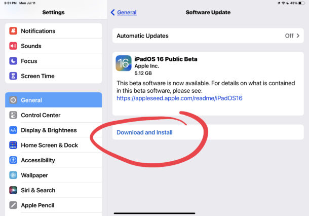 如何在iPad上安装iPadOS 16 Public Beta