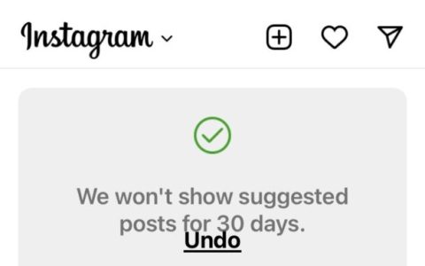 如何在Instagram上隐藏建议的帖子
