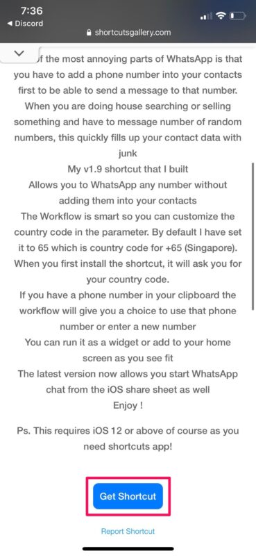 iPhone和iPad，如何将WhatsApp消息发送到未保存的联系号码