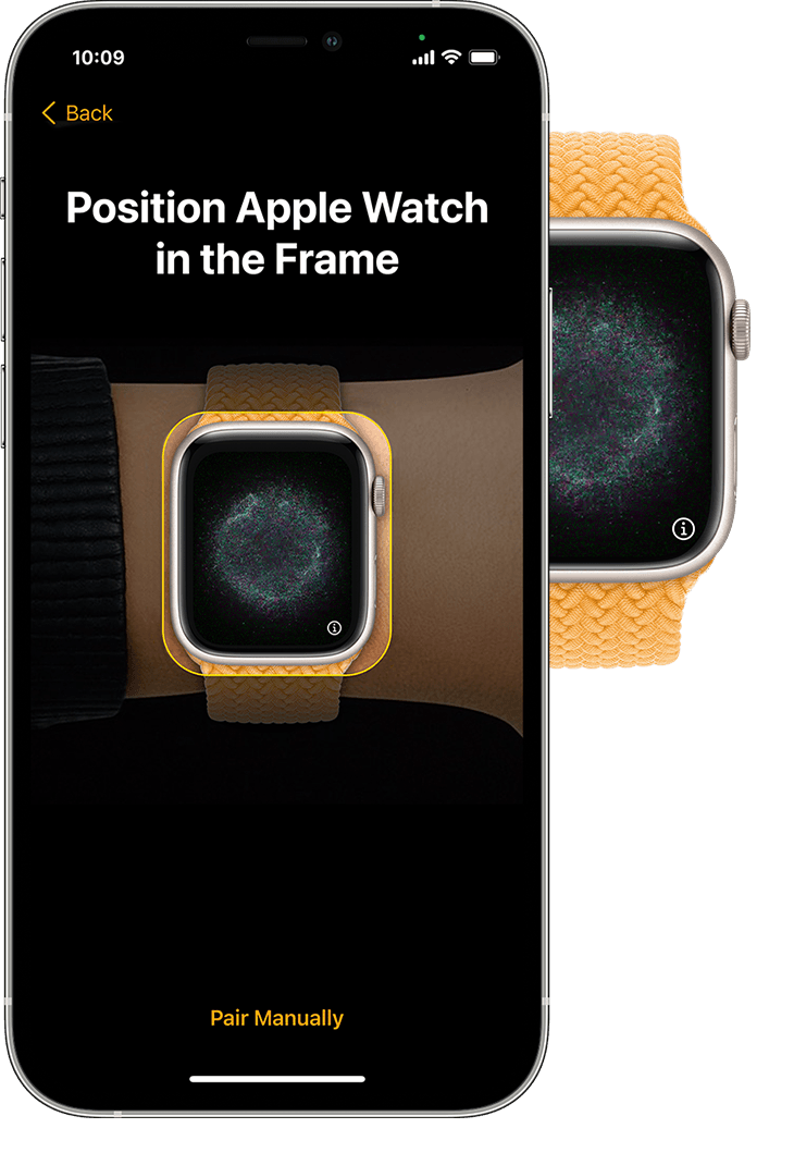 iPhone 在取景器中显示 Apple Watch