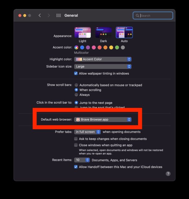 Mac电脑怎么更改默认浏览器，设置Brave为默认Web浏览器方法