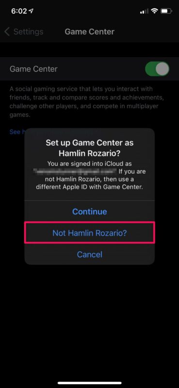 iPhone在Game Center中设置多个玩家帐户