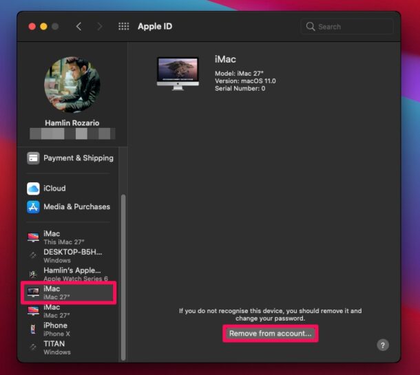 怎么在Mac电脑Apple ID中删除旧iPhone、iPad