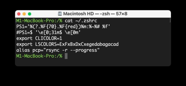 [苹果教程].zshrc文件在Mac电脑上的位置