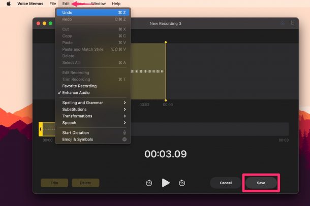 [苹果教程]如何在Mac上编辑和增强语音备忘录