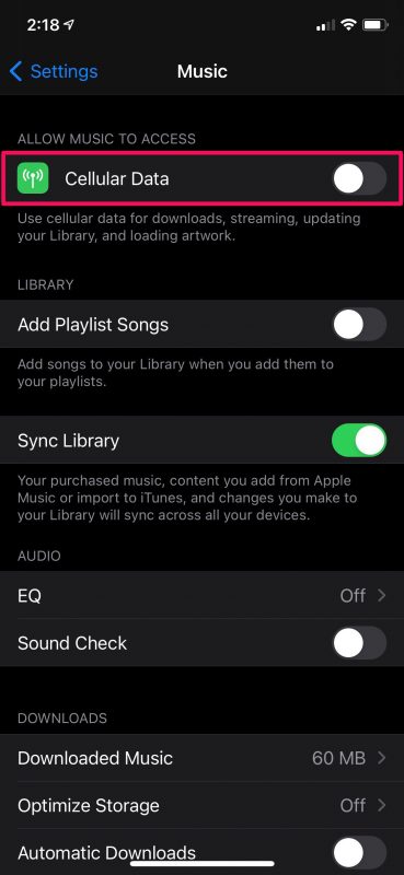 流量过大？怎么限制Apple Music在iPhone上使用蜂窝数据