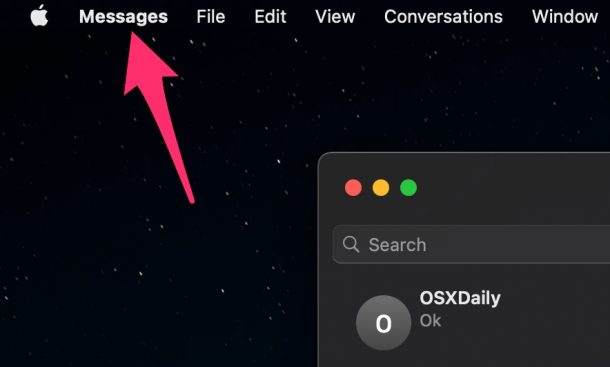 如何在Mac上为新的iMessage对话选择电子邮件