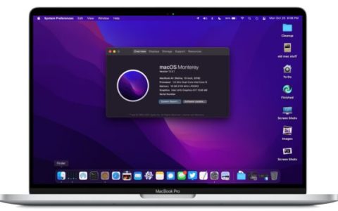 如何在Mac安装MacOS Monterey，苹果电脑升级教程
