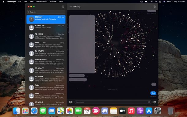 如何在Mac电脑上使用iMessage效果