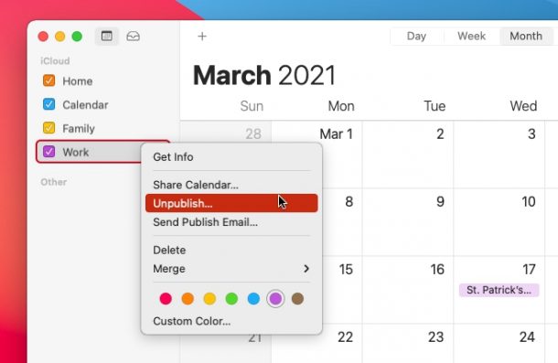 [苹果教程]如何在Mac电脑上停止共享日历