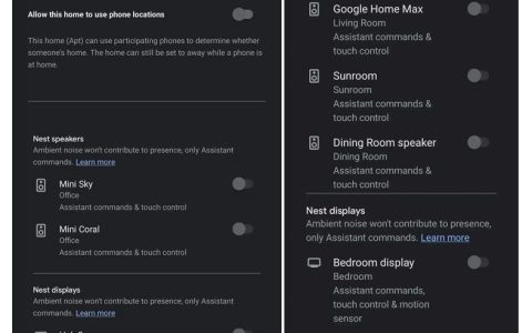 Google Home存在感应现在可以使用，Nest Hub和扬声器作为信号
