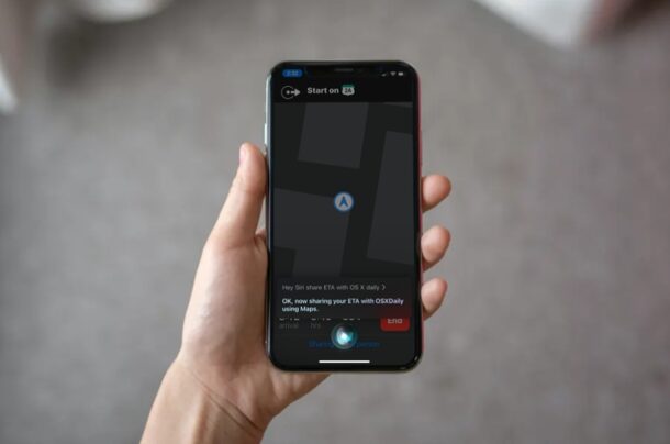 如何使用Siri从iPhone上的Apple Maps共享ETA