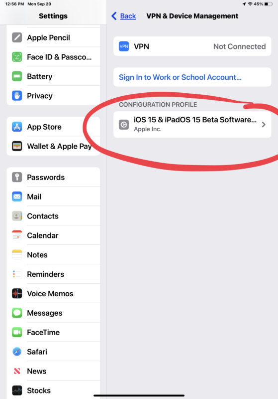 如何退出iOS15Beta和iPadOS15Beta程序