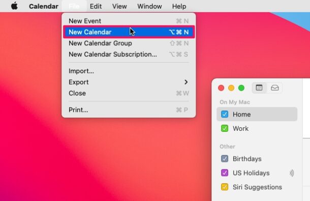 如何在Mac电脑上添加和删除日历