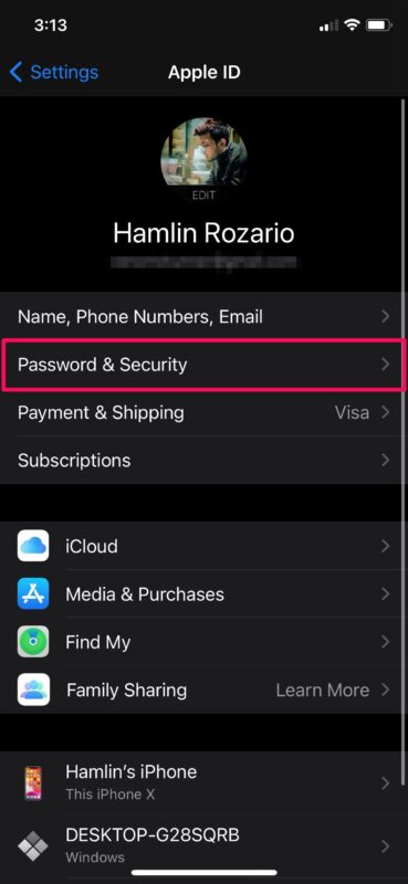 如何在iPhone和iPad上获取Apple ID的验证码