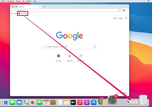 [苹果教程]macOS上Chrome书签添加到Mac Dock