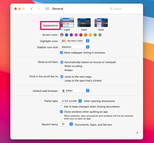 [苹果教程]如何在macbook上使用自动暗/亮模式