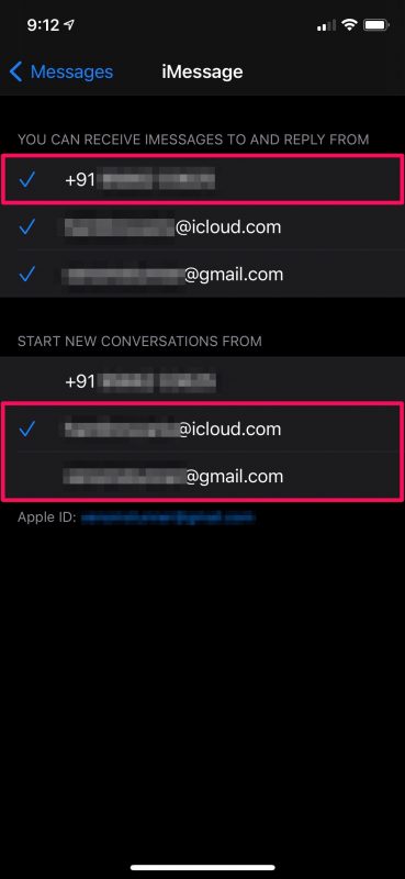 怎么在iPhone上将iMessage从电子邮件更改为电话号码？