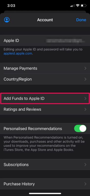 苹果iPhone和iPad怎么充钱，Apple帐户添加资金教程