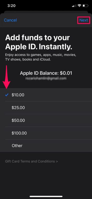 苹果iPhone和iPad怎么充钱，Apple帐户添加资金教程