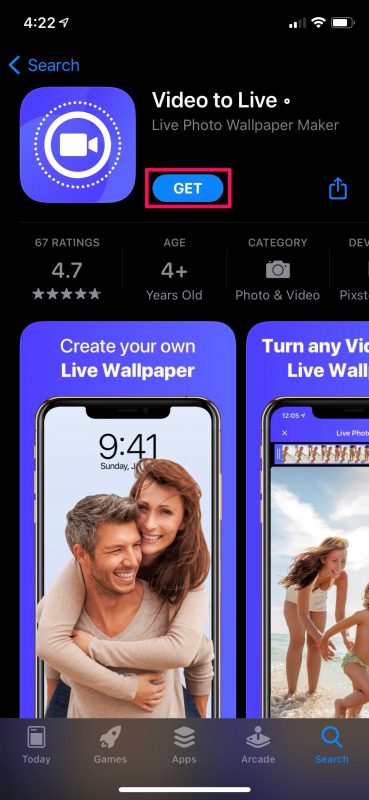 如何在iPhone上将视频设置为墙纸，iPad视频做成壁纸教程