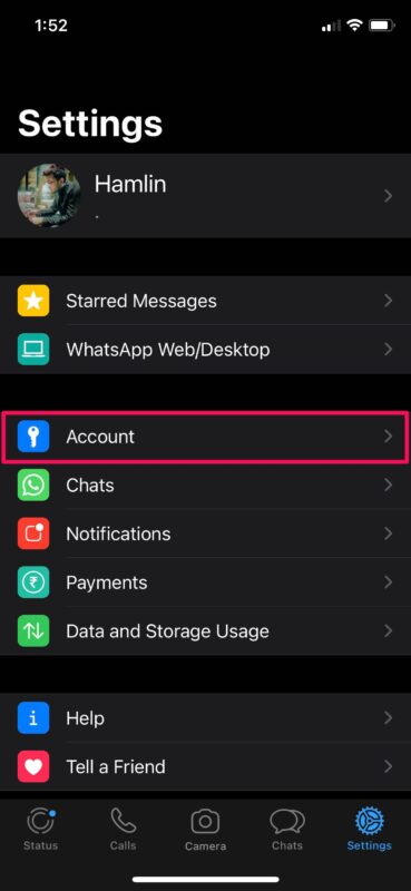 如何在iPhone隐藏WhatsApp“最后一次看到”状态