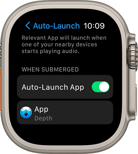 如何在 Apple Watch Ultra 上使用深度应用程序 - 自动启动