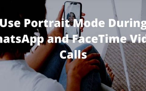 如何在FaceTime和WhatsApp视频通话中使用人像模式