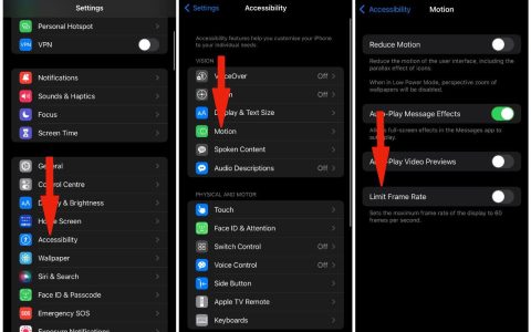 如何在iPhone上禁用120Hz，苹果13ProMotion设置教程