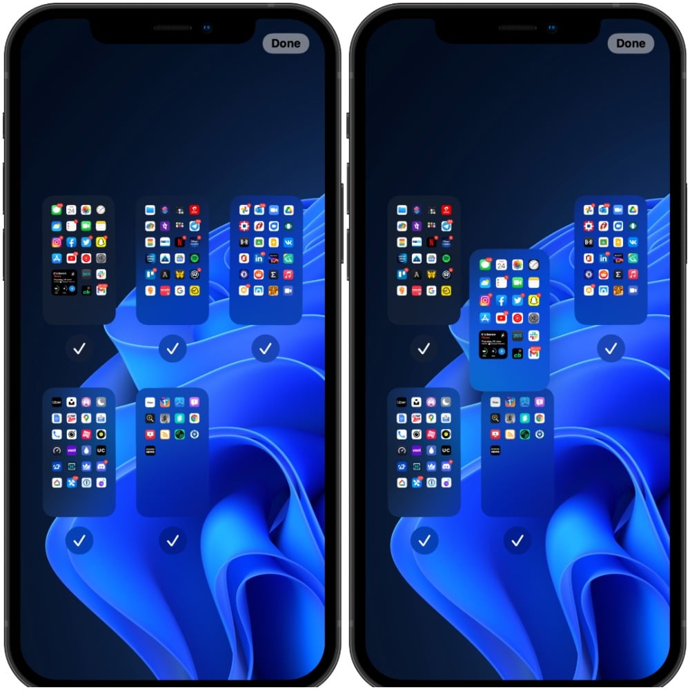 重新排列主屏幕页面 iPhone ios 15