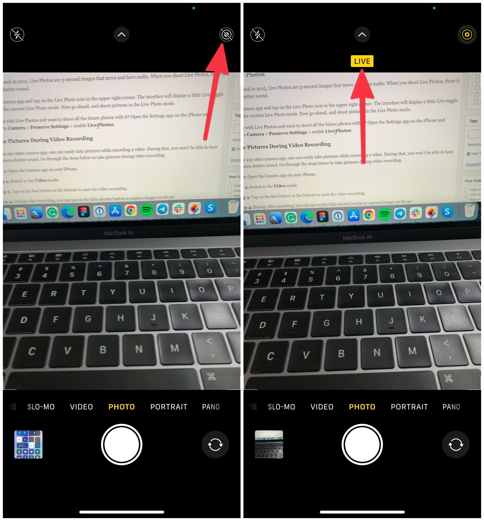 iPhone 上的实时照片