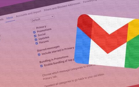 您可以自定义您的Gmail收件箱类别吗？