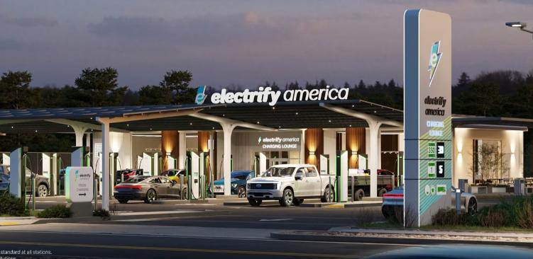 如何在Electrify America为您的电动汽车充电