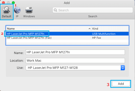 将打印机添加到 Mac