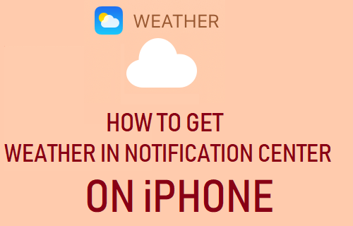在 iPhone 的通知中心获取天气