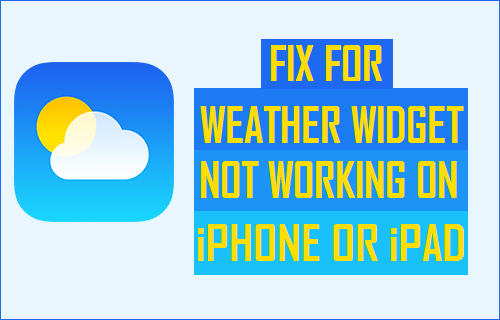天气小部件在 iPhone 或 iPad 上不起作用