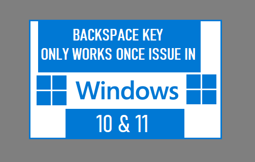 退格键仅适用于 Windows 11/10