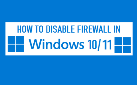 如何在Windows11/10中禁用防火墙（2023最新方法）