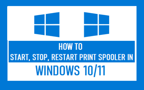 如何在Windows10中启动、停止、重新启动后台打印程序