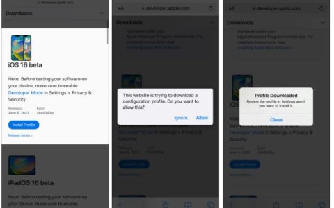 如何在iPhone上下载和安装iOS16.2开发者测试版