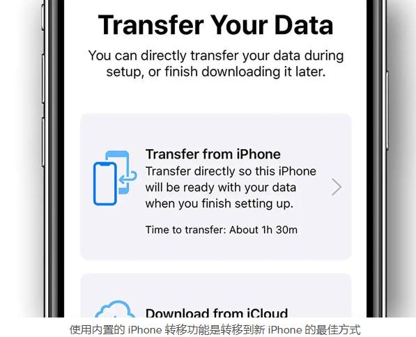 iPhone设置指南：如何传输数据并掌握您的新手机