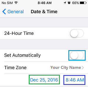 在 iPhone 上手动设置日期和时间