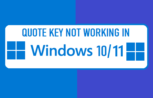 引号键在 Windows 中不起作用